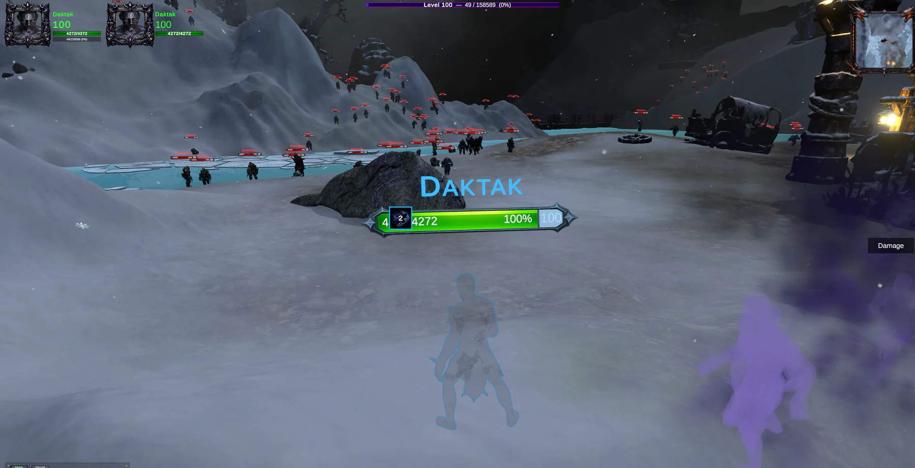 The Nhalari racial ability Shade Slip creating shadowy afterimages in the frozen zone